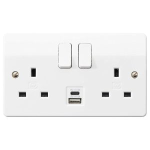electrical socket with usb type C and Afor charging
